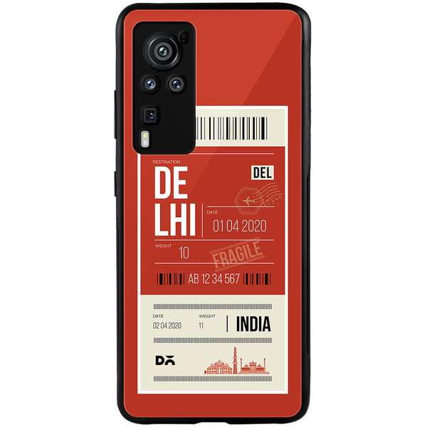 

DailyObjects Delhi City Tag Glass Case Cover For Vivo X60 Pro