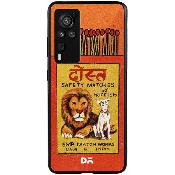 

DailyObjects Dost Matchbox Glass Case Cover For Vivo X60 Pro