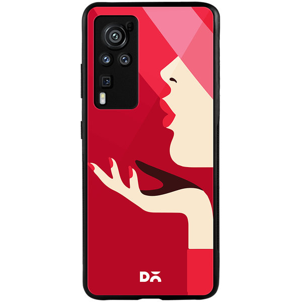 

DailyObjects Flying Kiss Glass Case Cover For Vivo X60 Pro