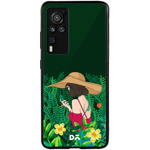 

DailyObjects Forest Girl Glass Case Cover For Vivo X60 Pro