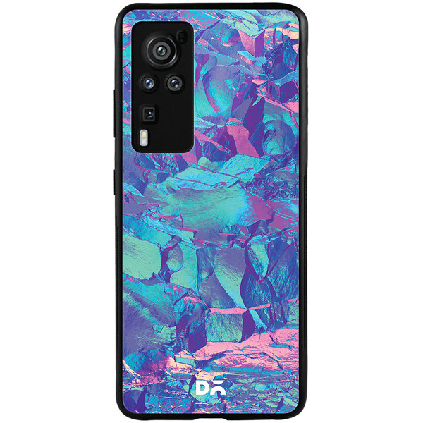 

DailyObjects Frosted Holo Stone Glass Case Cover For Vivo X60 Pro