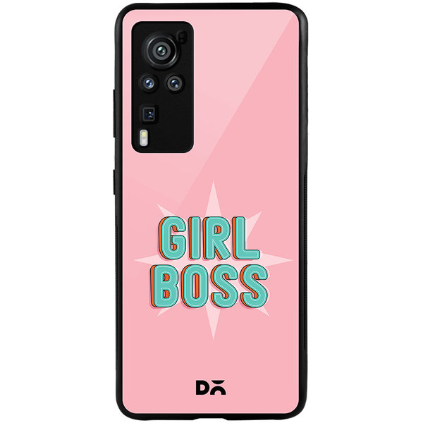 

DailyObjects Girl Boss Star Glass Case Cover For Vivo X60 Pro