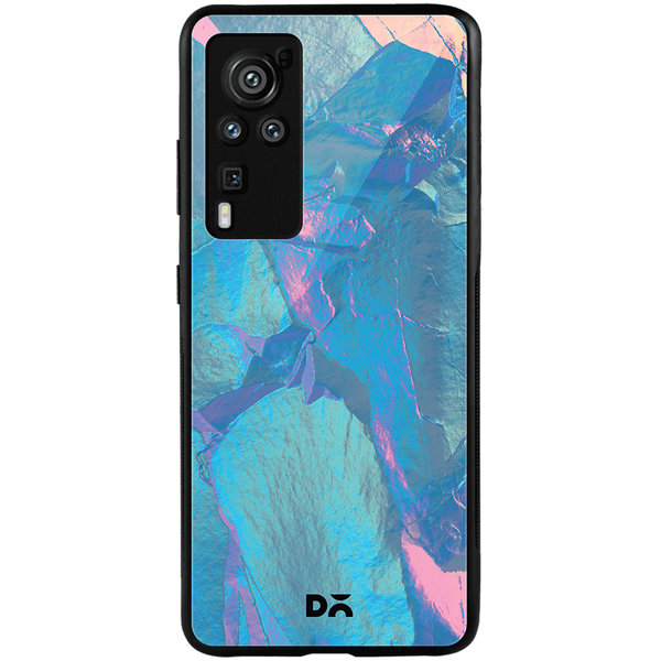 

DailyObjects Glacier Holo Stone Glass Case Cover For Vivo X60 Pro