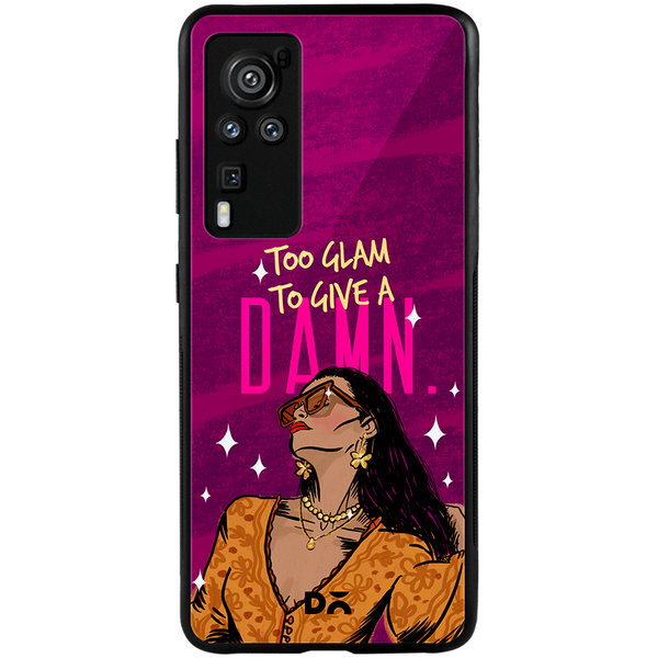 

DailyObjects Glam No Damn Glass Case Cover For Vivo X60 Pro