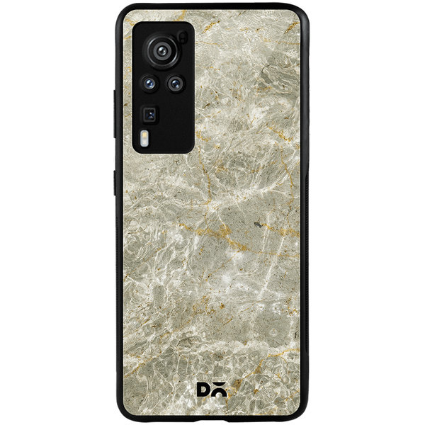 

DailyObjects Gray Marble Glass Case Cover For Vivo X60 Pro