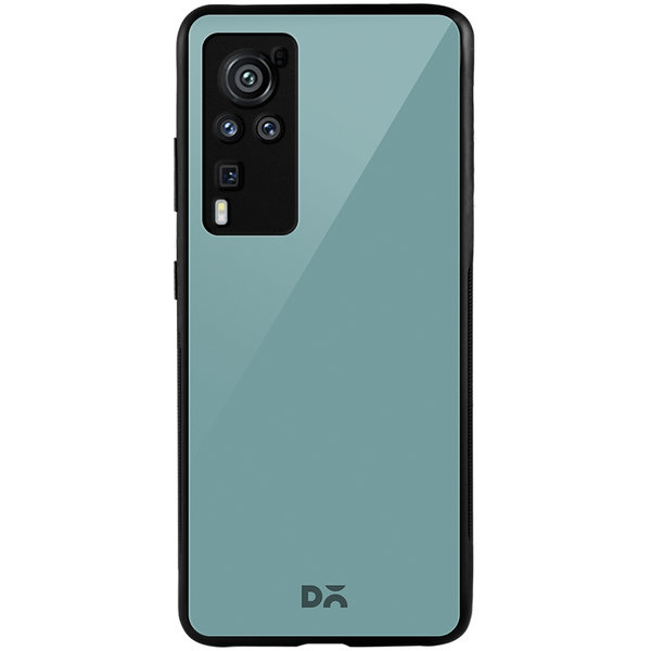 

DailyObjects Light Teal Glass Case Cover For Vivo X60 Pro