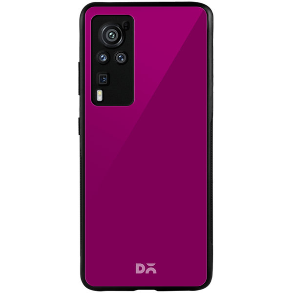

DailyObjects Magenta Glass Case Cover For Vivo X60 Pro