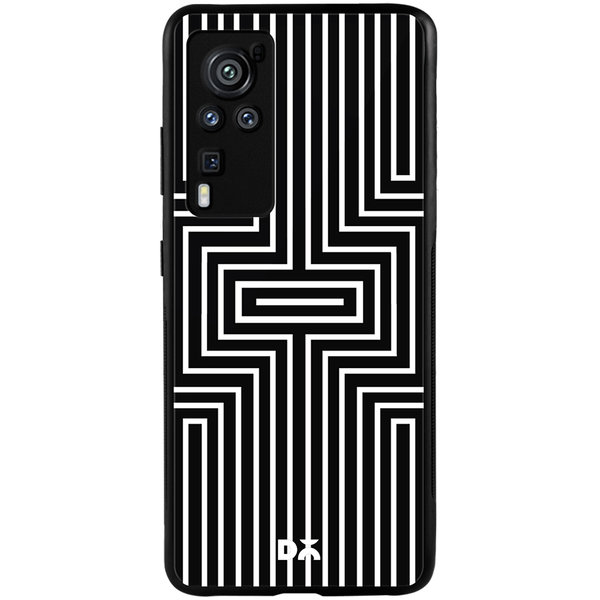 

DailyObjects Maze White Glass Case Cover For Vivo X60 Pro