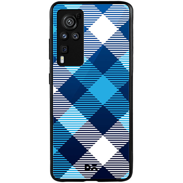 

DailyObjects Medium Static Nightfall Checks Glass Case Cover For Vivo X60 Pro