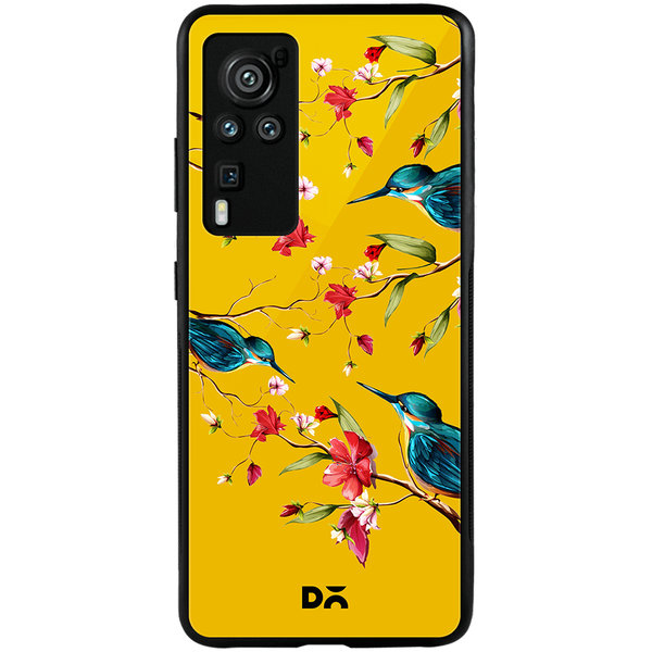

DailyObjects Melody Birds Glass Case Cover For Vivo X60 Pro