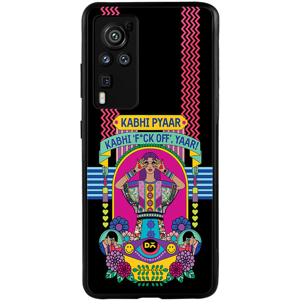 

DailyObjects Nasty Pyaar Glass Case Cover For Vivo X60 Pro