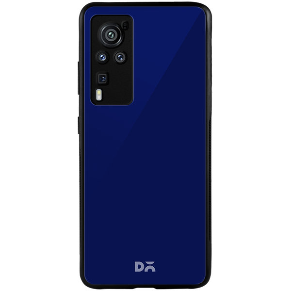 

DailyObjects Navy Blue Glass Case Cover For Vivo X60 Pro
