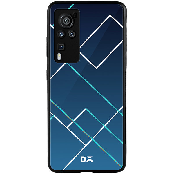 

DailyObjects Nebula Tech Lines Glass Case Cover For Vivo X60 Pro