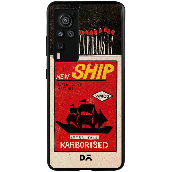 

DailyObjects New Ship Matchbox Glass Case Cover For Vivo X60 Pro