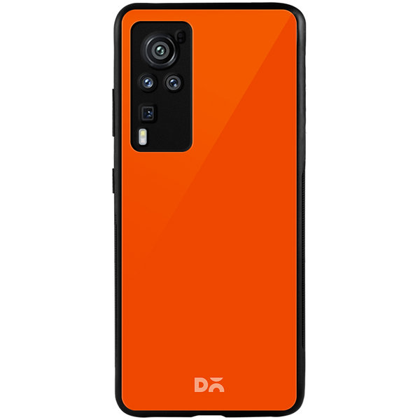 

DailyObjects Orange Fire Glass Case Cover For Vivo X60 Pro