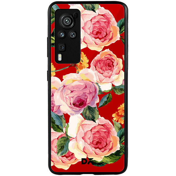 

DailyObjects Pink Valley Glass Case Cover For Vivo X60 Pro