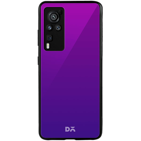 

DailyObjects Purple Bloom Gradient Glass Case Cover For Vivo X60 Pro