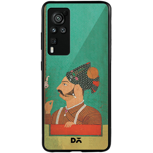 

DailyObjects Rajput Facial Hair Glass Case Cover For Vivo X60 Pro