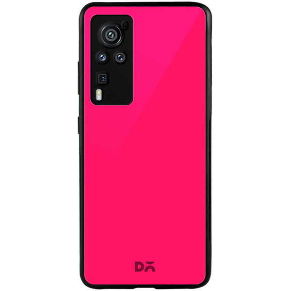 

DailyObjects Red Magenta Glass Case Cover For Vivo X60 Pro