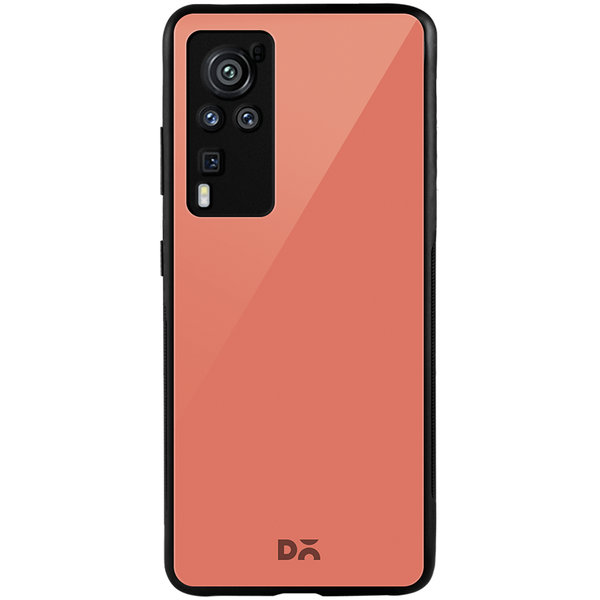 

DailyObjects Salmon Glass Case Cover For Vivo X60 Pro