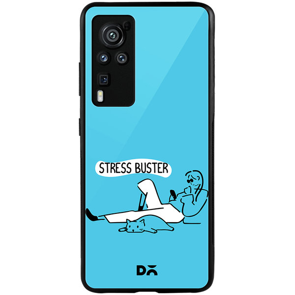 

DailyObjects Stress Buster Glass Case Cover For Vivo X60 Pro