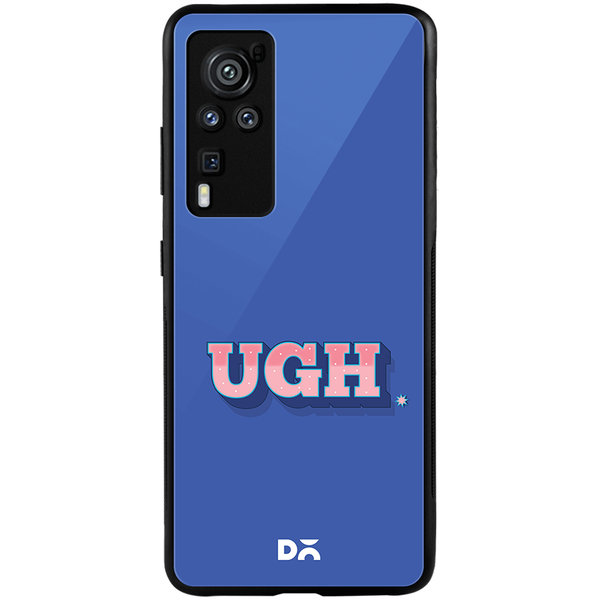 DailyObjects UGH Blue Glass Case Cover For Vivo X60 Pro