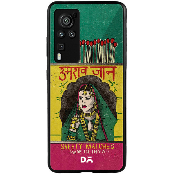

DailyObjects Umrao Jaan Matchbox Glass Case Cover For Vivo X60 Pro