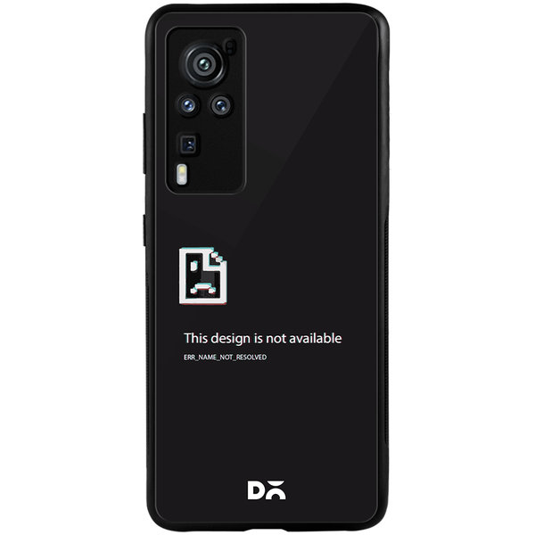 

DailyObjects Wallpaper Unavailable Glass Case Cover For Vivo X60 Pro