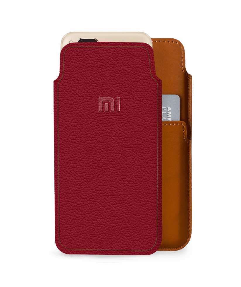 Dailyobjects Stitched Red Real Leather Wallet Case Cover For Xiaomi Mi A1buy At Dailyobjects Usa
