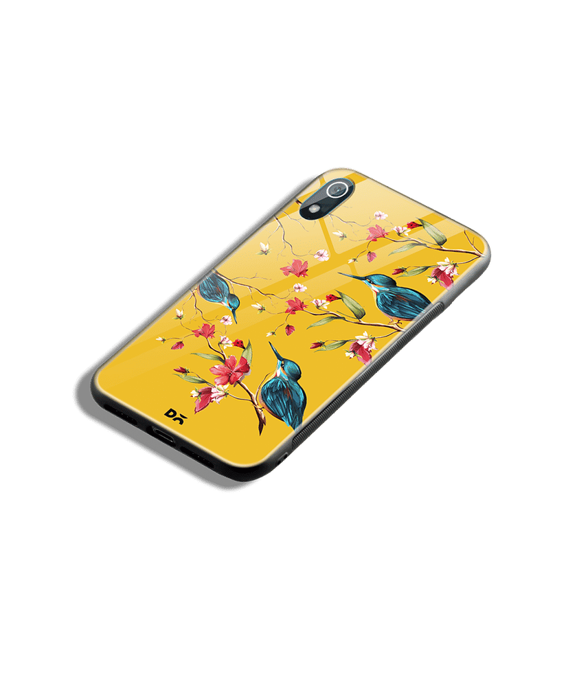 DailyObjects Melody Birds Glass Case Cover For Xiaomi Redmi 7A