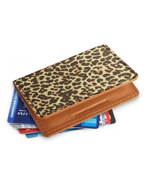 Leopard Print Card Wallet