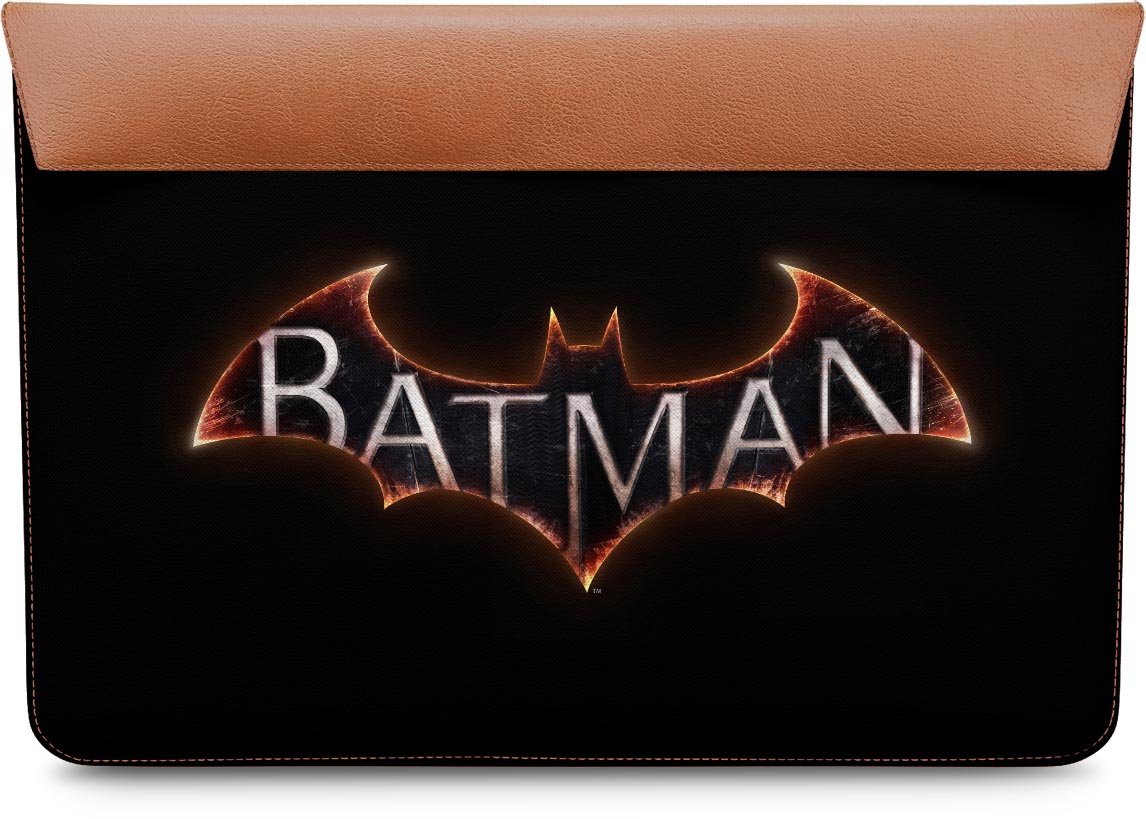 DailyObjects Batman Logo Silhouette In Fire Real Leather Envelope