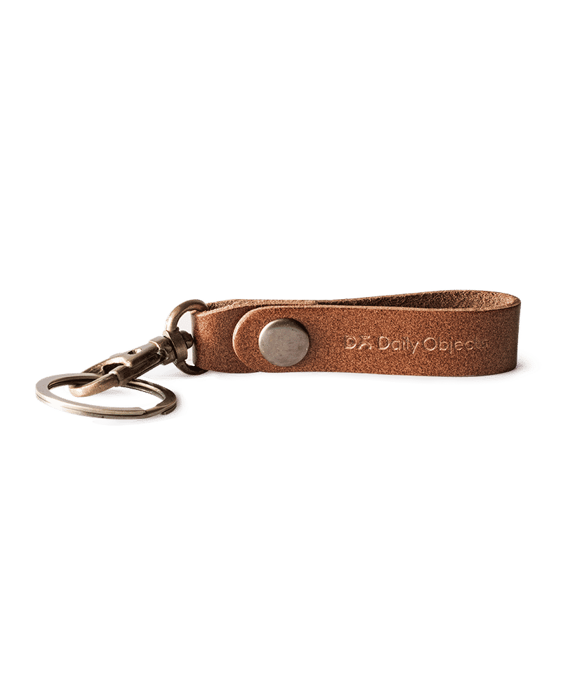 DailyObjects Brown Real Leather Keychain Buy At DailyObjects