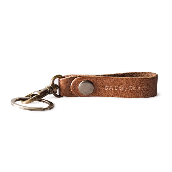

DailyObjects Brown Real Leather Keychain