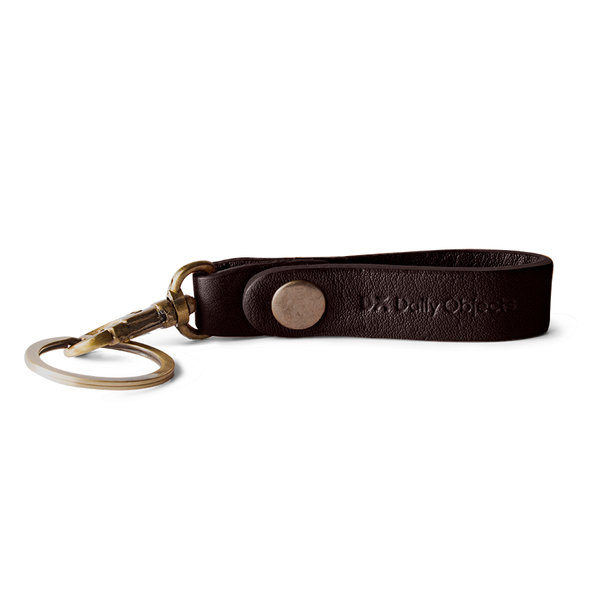 

DailyObjects Dark Brown Real Leather Keychain