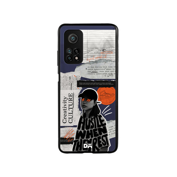 

DailyObjects Hustle When They Rest Glass Case Cover For Xiaomi Mi 10T