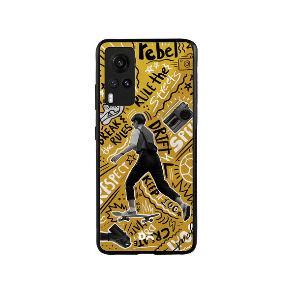 DailyObjects Rule The Streets Glass Case Cover For Vivo X60