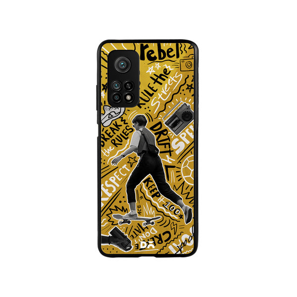 

DailyObjects Rule The Streets Glass Case Cover For Xiaomi Mi 10T