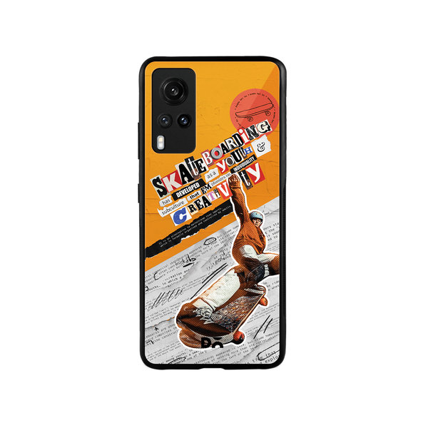 

DailyObjects Skater Subculture Glass Case Cover For Vivo X60