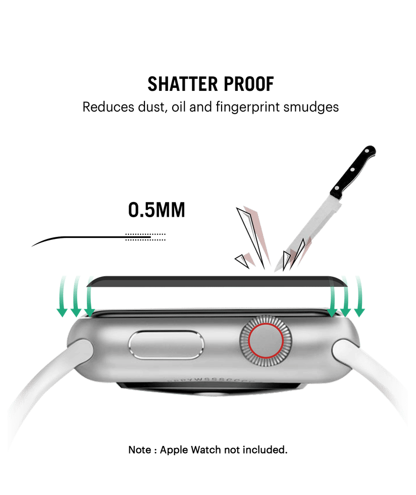 Tempered Glass Apple Watch Screen Protector (38mm) Buy At DailyObjects