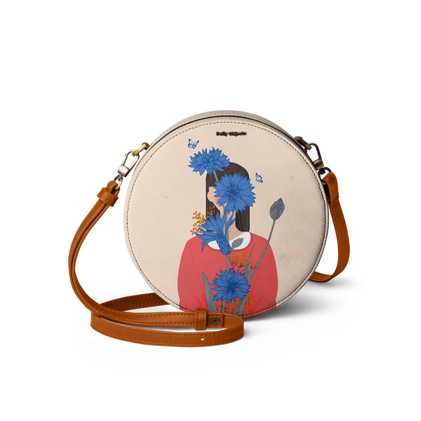 

DailyObjects Cornflower Blue Blooms - Orbis Crossbody Bag