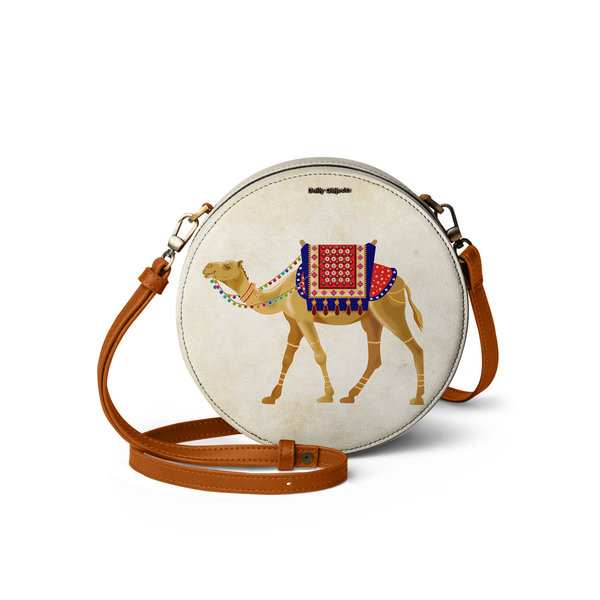 

DailyObjects White Camel - Orbis Crossbody Bag