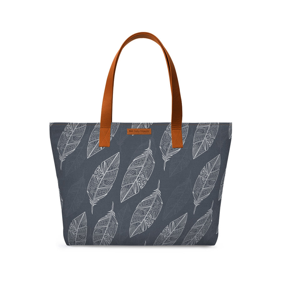 

DailyObjects White feathers Fatty Tote Bag