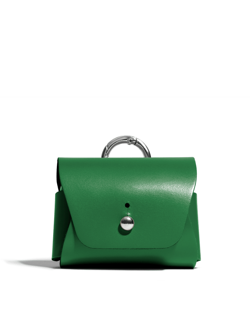Green Airpods Pro Leather Case Cover