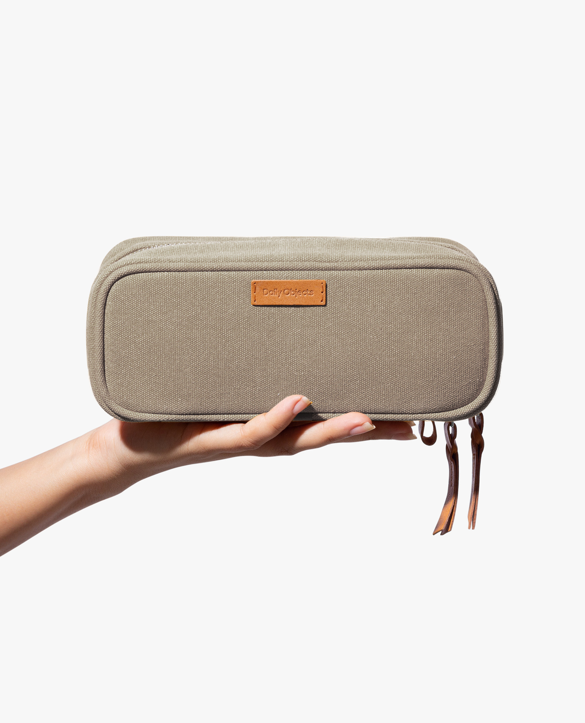 Khaki Beige Voyager Dopp Kit Buy At DailyObjects