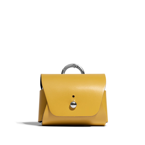 

Yellow Airpods Pro Leather Case Cover