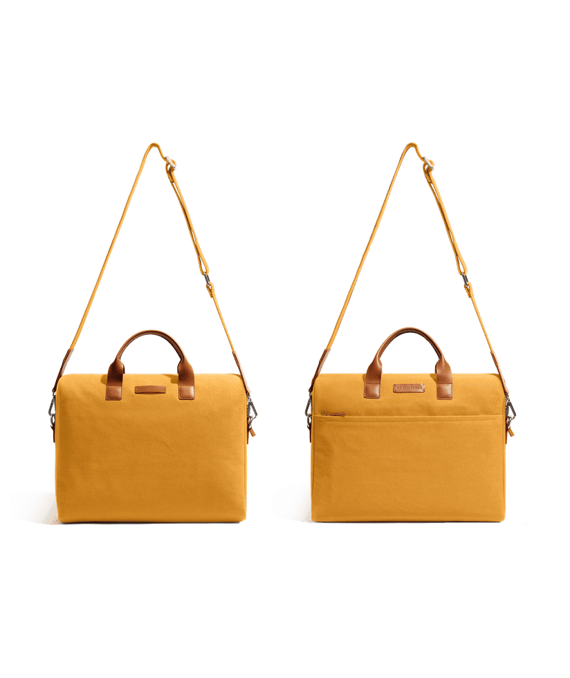 Mustard outlet laptop bag