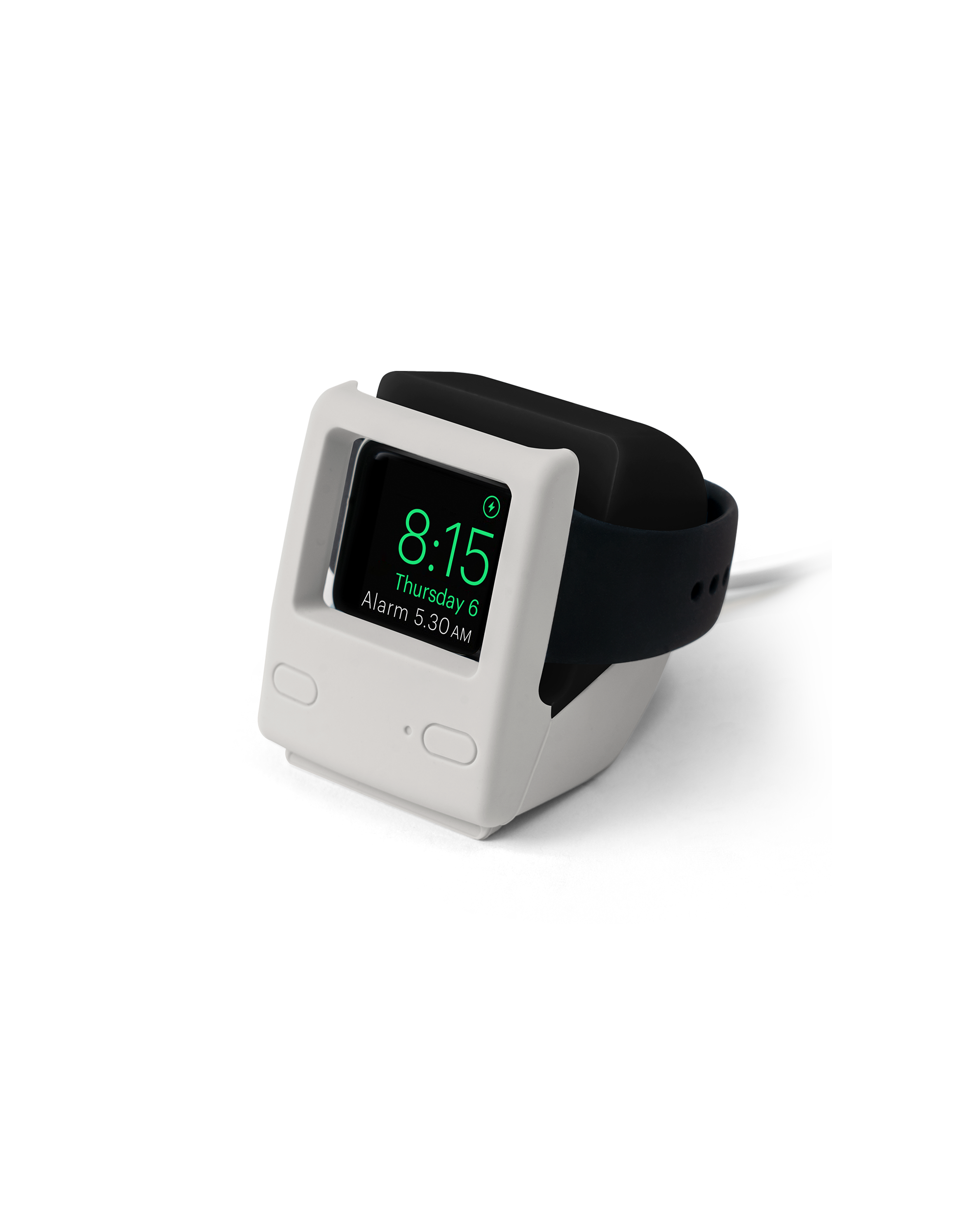 This Apple Watch stand turns your smartwatch into a miniature Macintosh -  The Verge